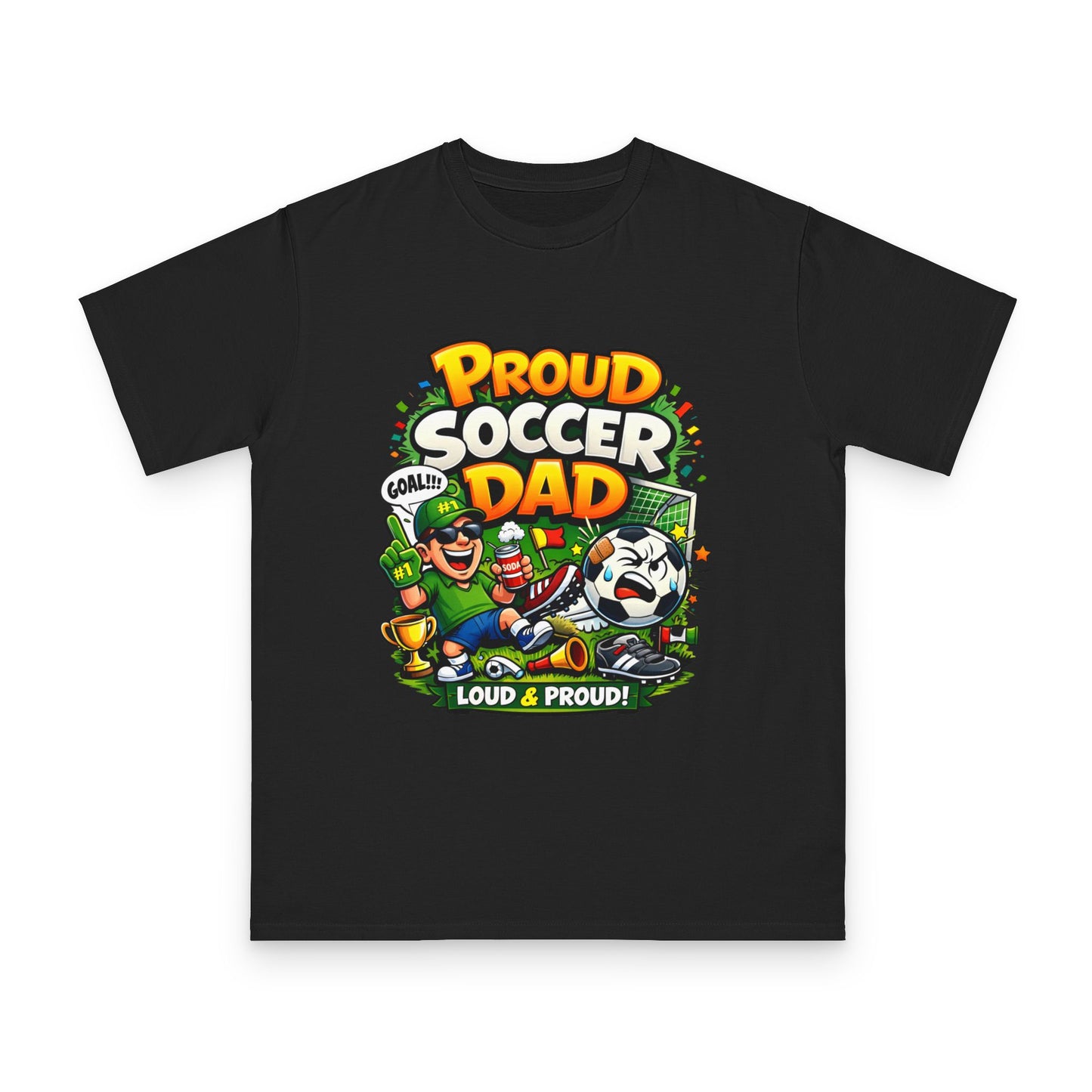 Proud Soccer Dad T-Shirt — Loud & Proud Dad Soccer Gift