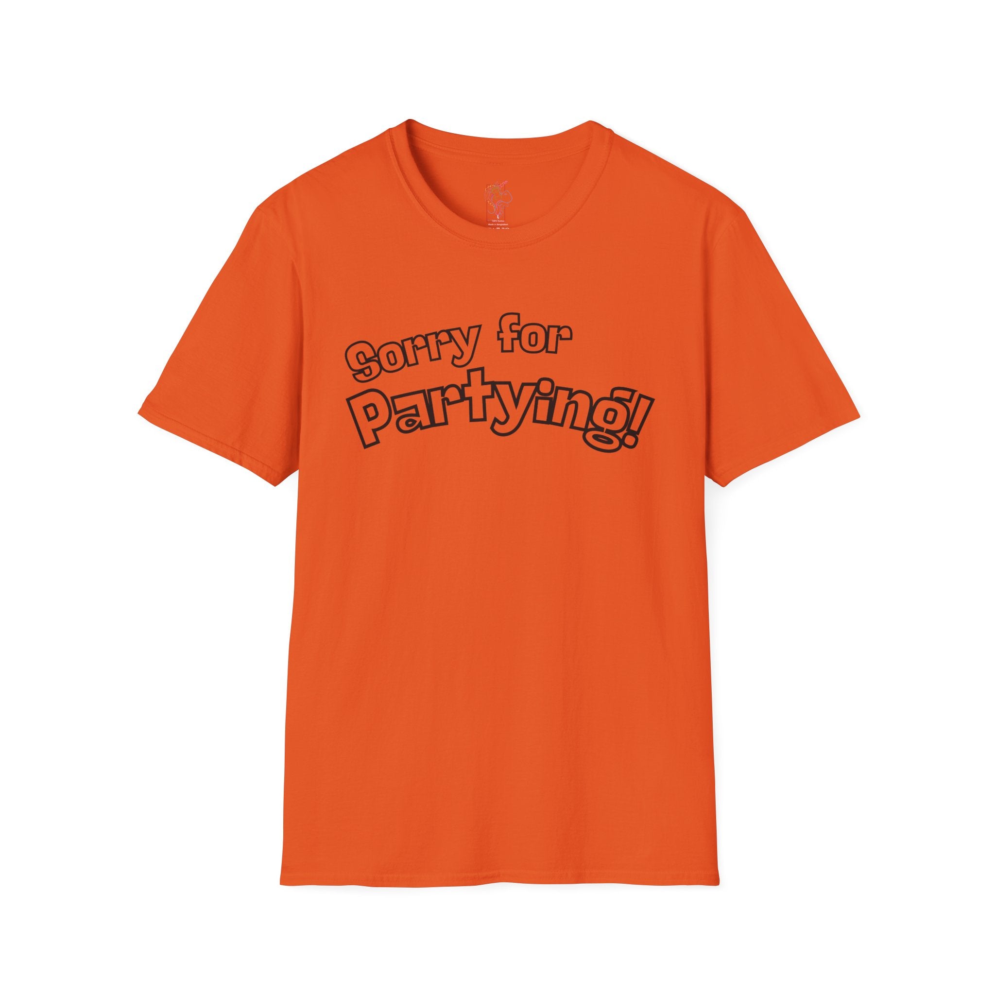 Sorry for Partying T-Shirt-Black