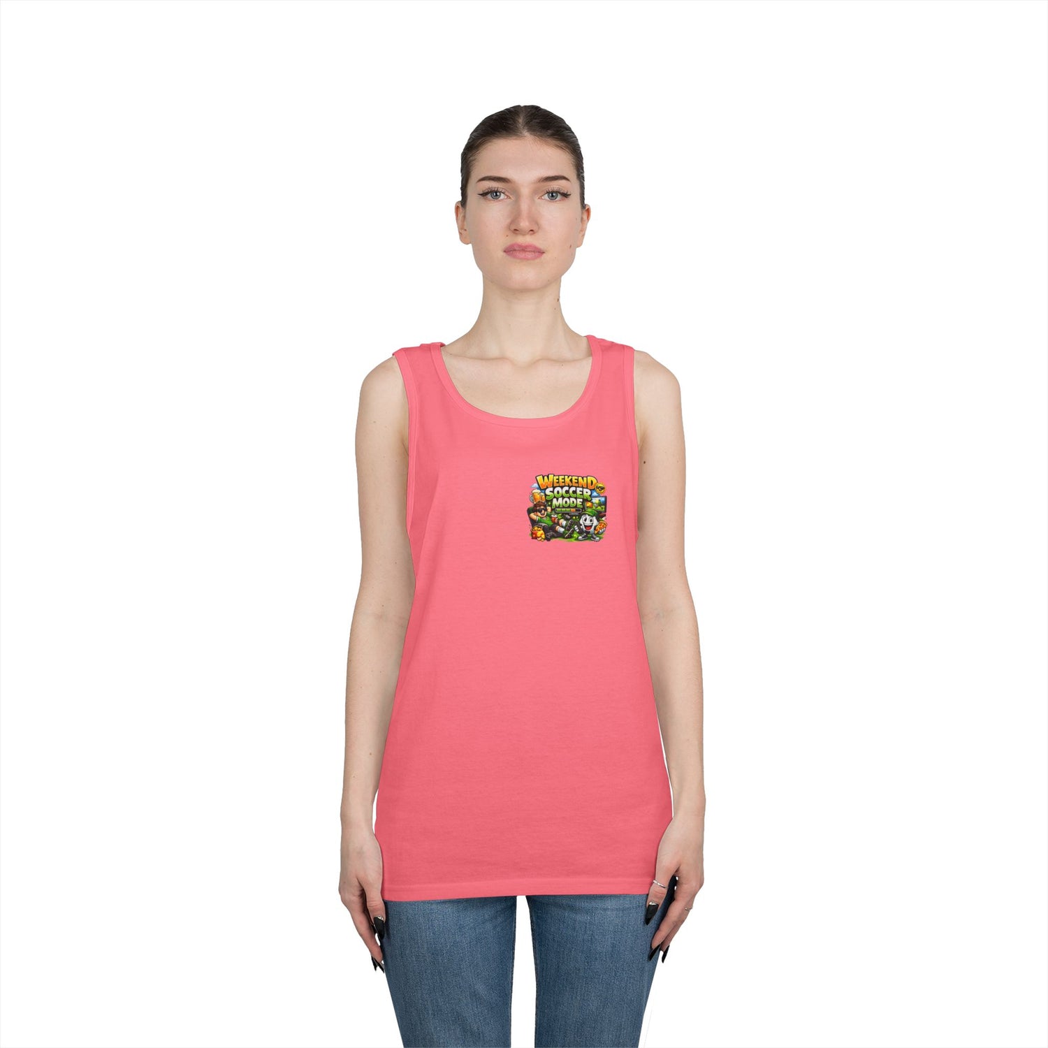 Weekend Soccer Mode Funny Tank Top