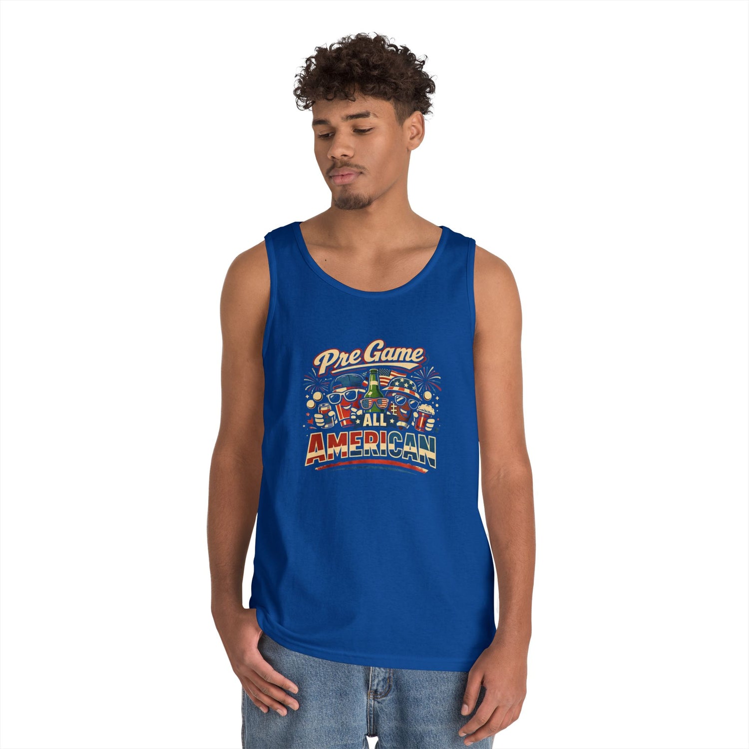 Pre Game All American Funny Tank Top