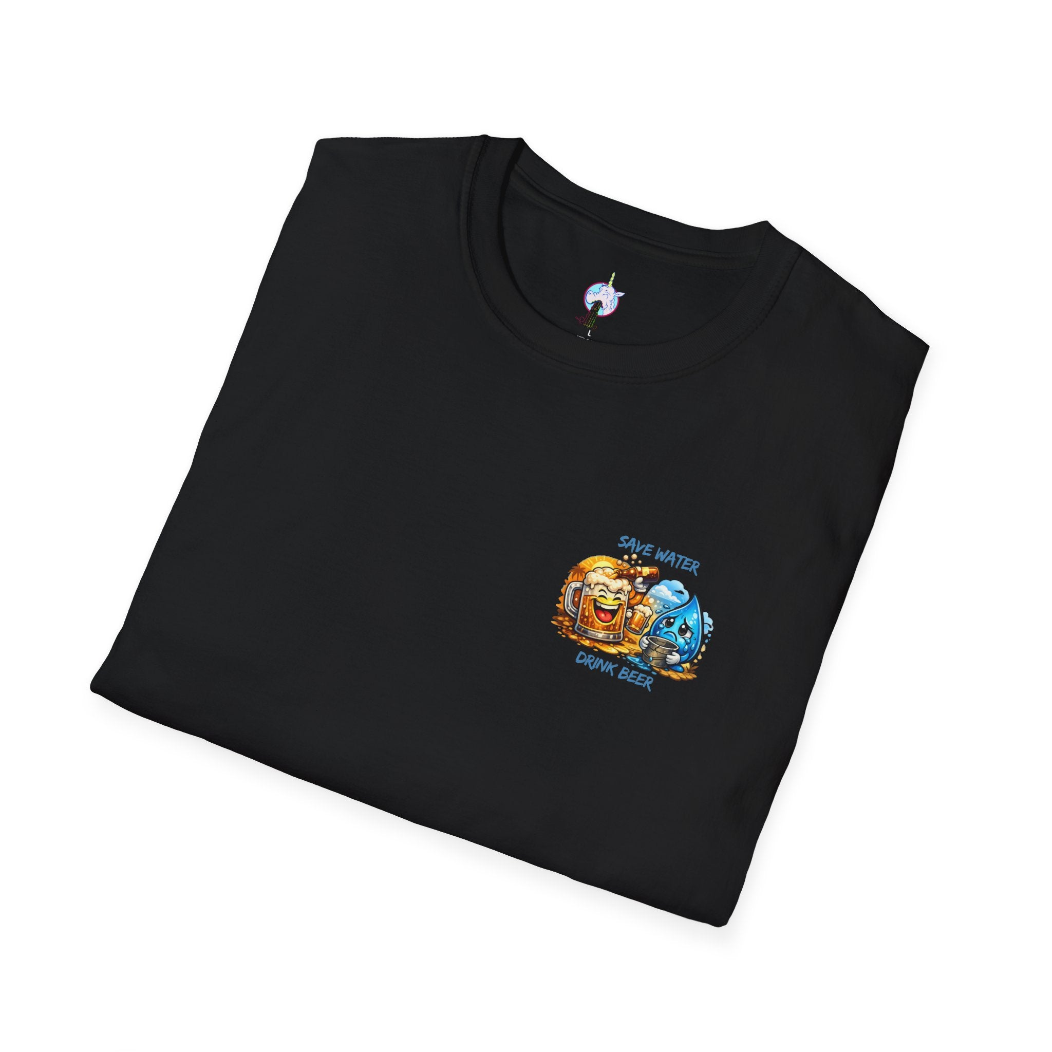 Save Water Drink Beer T-Shirt — Funny Beer &amp; Water Cartoon Tee