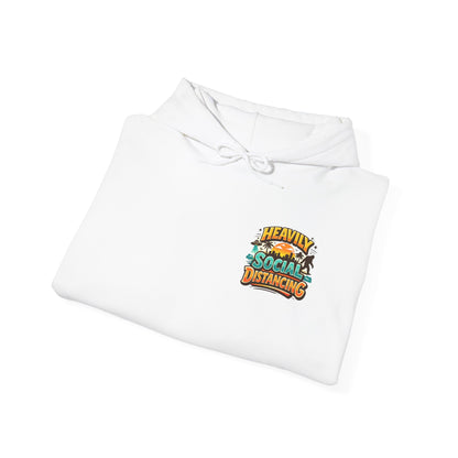 Heavily Socially Distancing Funny Hoodie