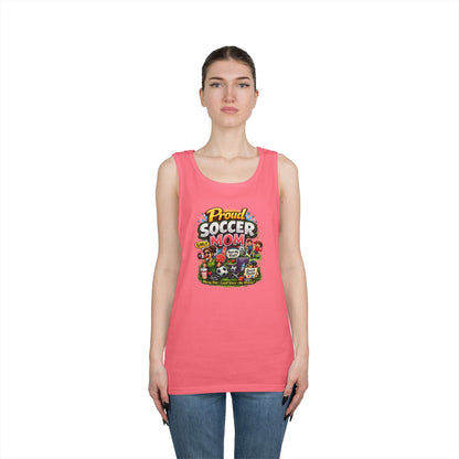 Proud Soccer Mom Dad Funny Tank Top