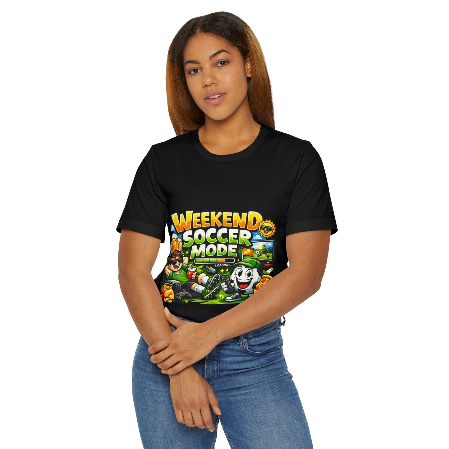 Soccer Beer Repeat Funny Soccer Drinking Shirt – Graphic Tee | Soccer Fan Gift