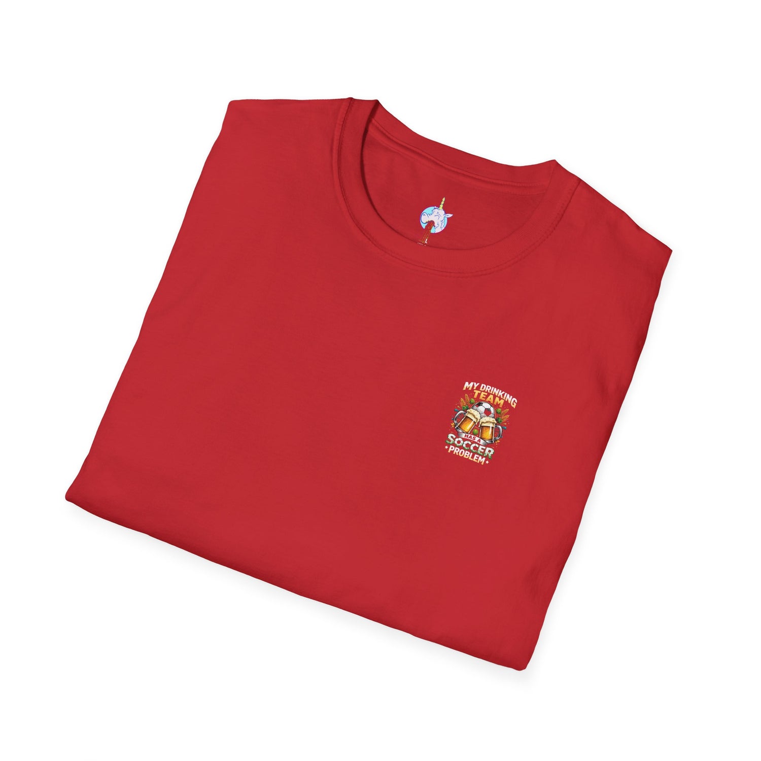 Soccer Drinking Team T-Shirt — "My Drinking Team Has a Soccer Problem" Football Beer Tee
