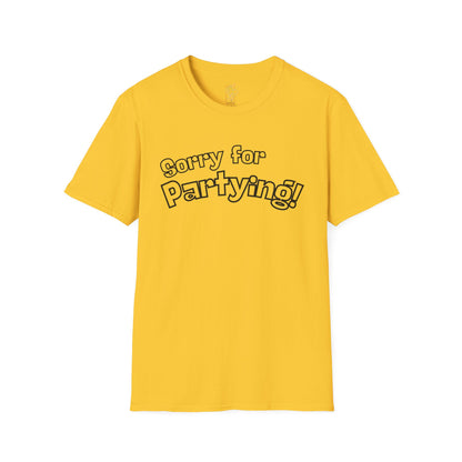Sorry for Partying T-Shirt-Black
