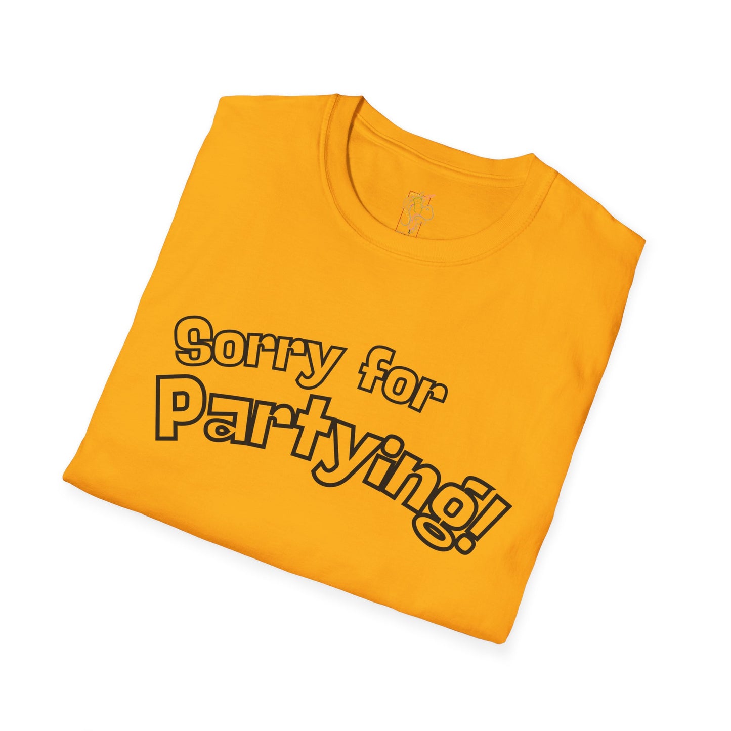 Sorry for Partying T-Shirt-Black