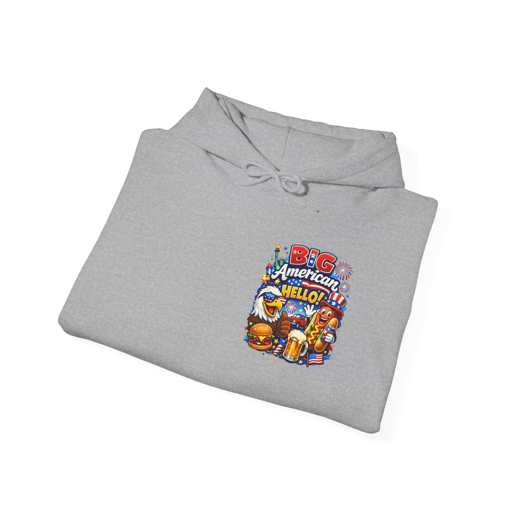 Big American Hello Funny Hoodie