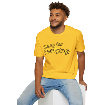 Sorry for Partying T-Shirt-Black