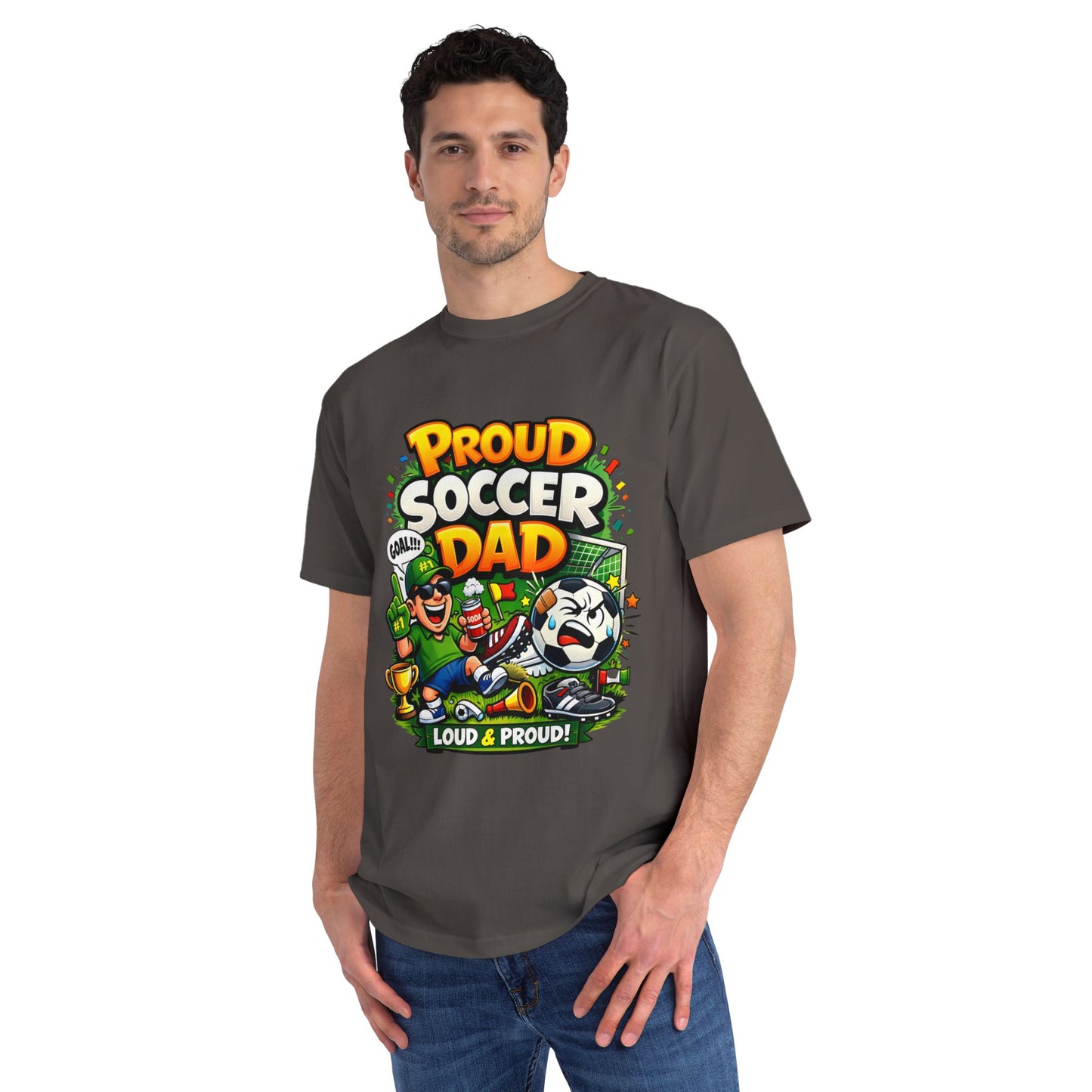 Proud Soccer Dad T-Shirt — Loud & Proud Dad Soccer Gift