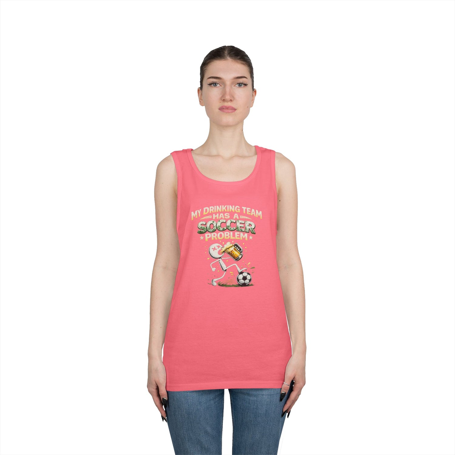 Soccer Drinking Team Tank Top – "My Drinking Team Has a Soccer Problem"