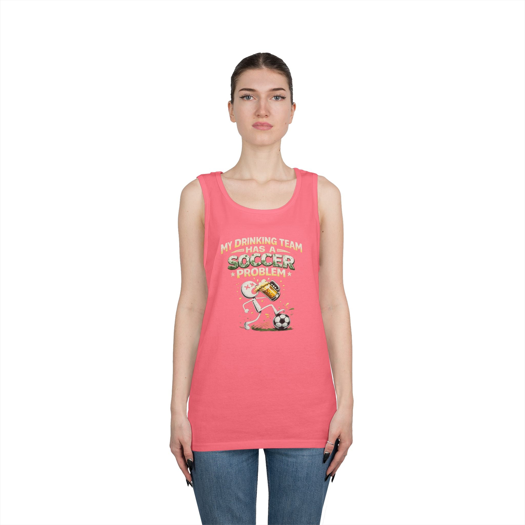 Soccer Drinking Team Tank Top – "My Drinking Team Has a Soccer Problem"