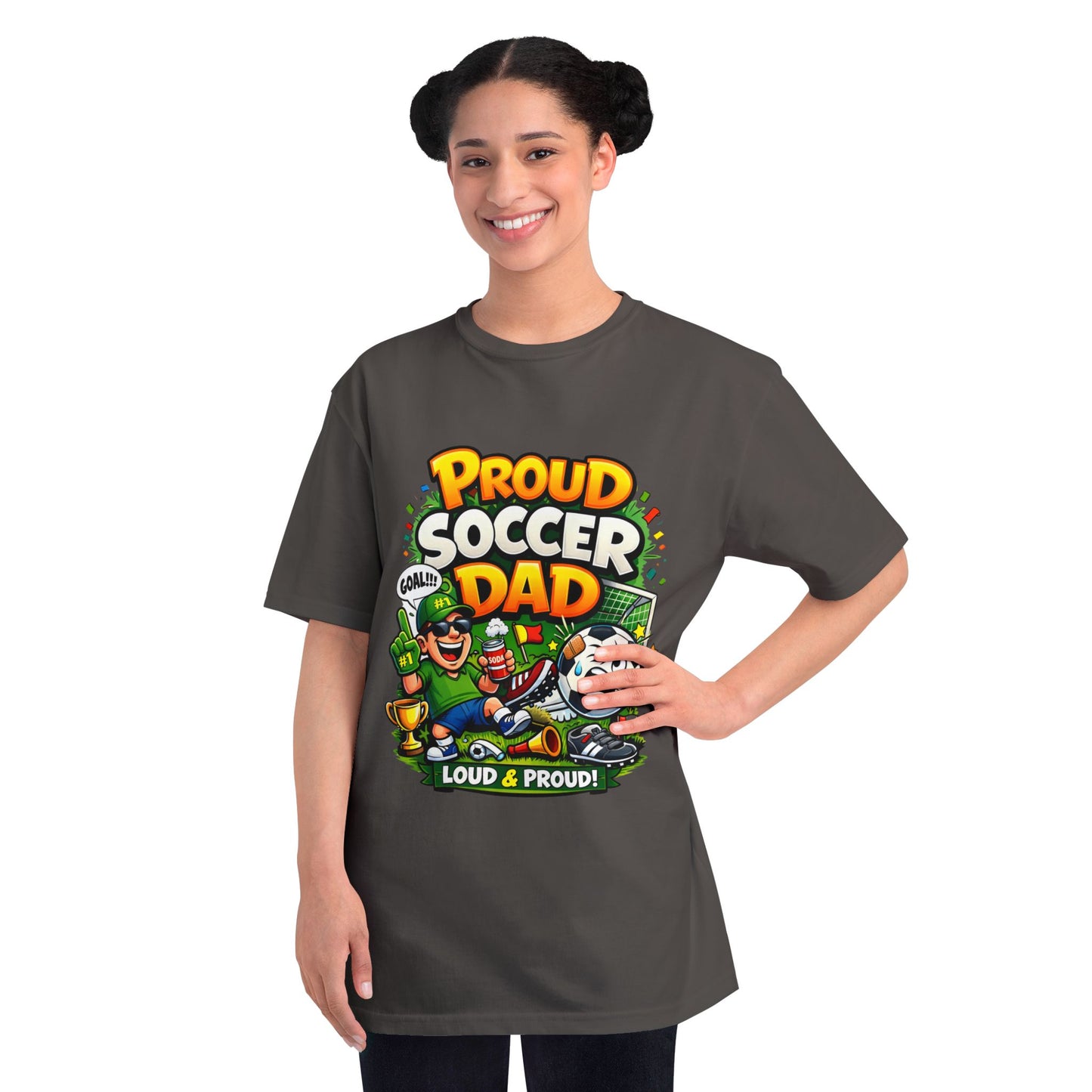Proud Soccer Dad T-Shirt — Loud & Proud Dad Soccer Gift