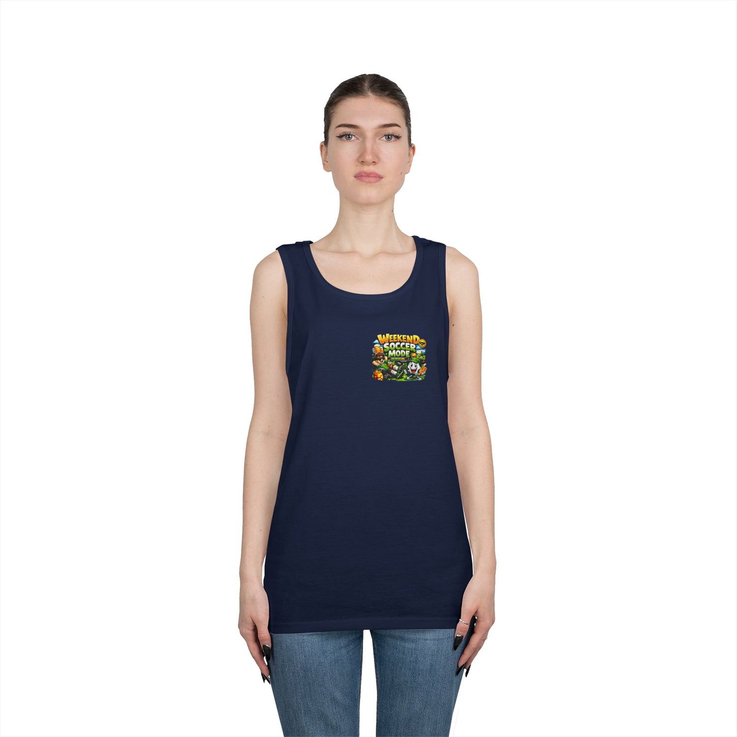 Weekend Soccer Mode Funny Tank Top