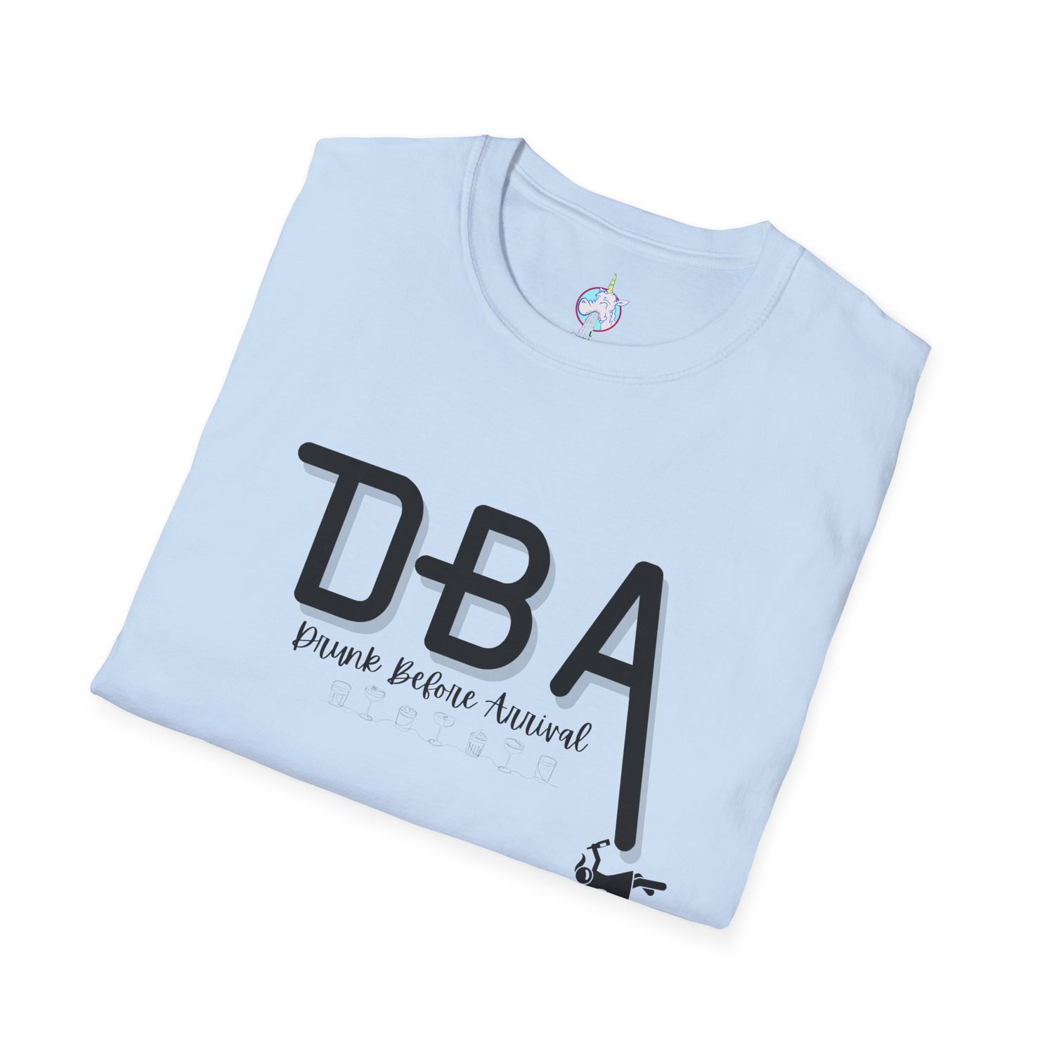 Drunk Before Arrival Funny T-Shirt — Bold Party Tee