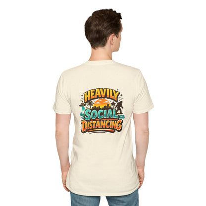 Heavily Socially Distancing Funny T-Shirt