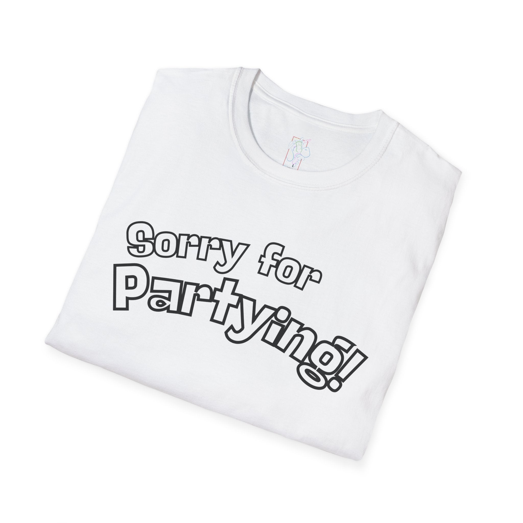 Sorry for Partying T-Shirt-Black