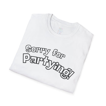 Sorry for Partying T-Shirt-Black