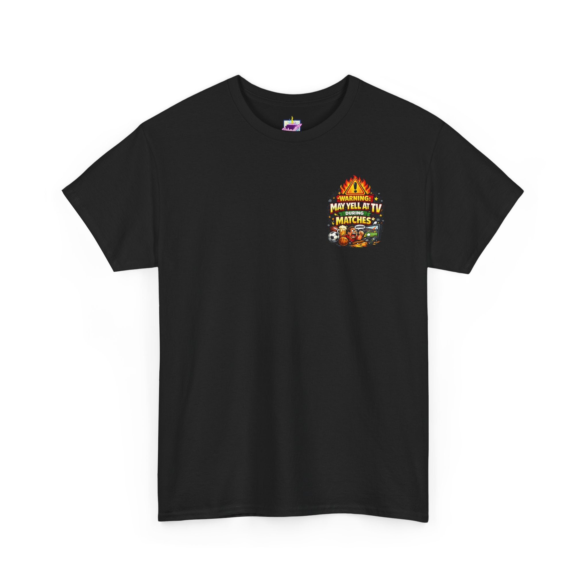 Warning May Yell At TV During Matches Funny T-Shirt