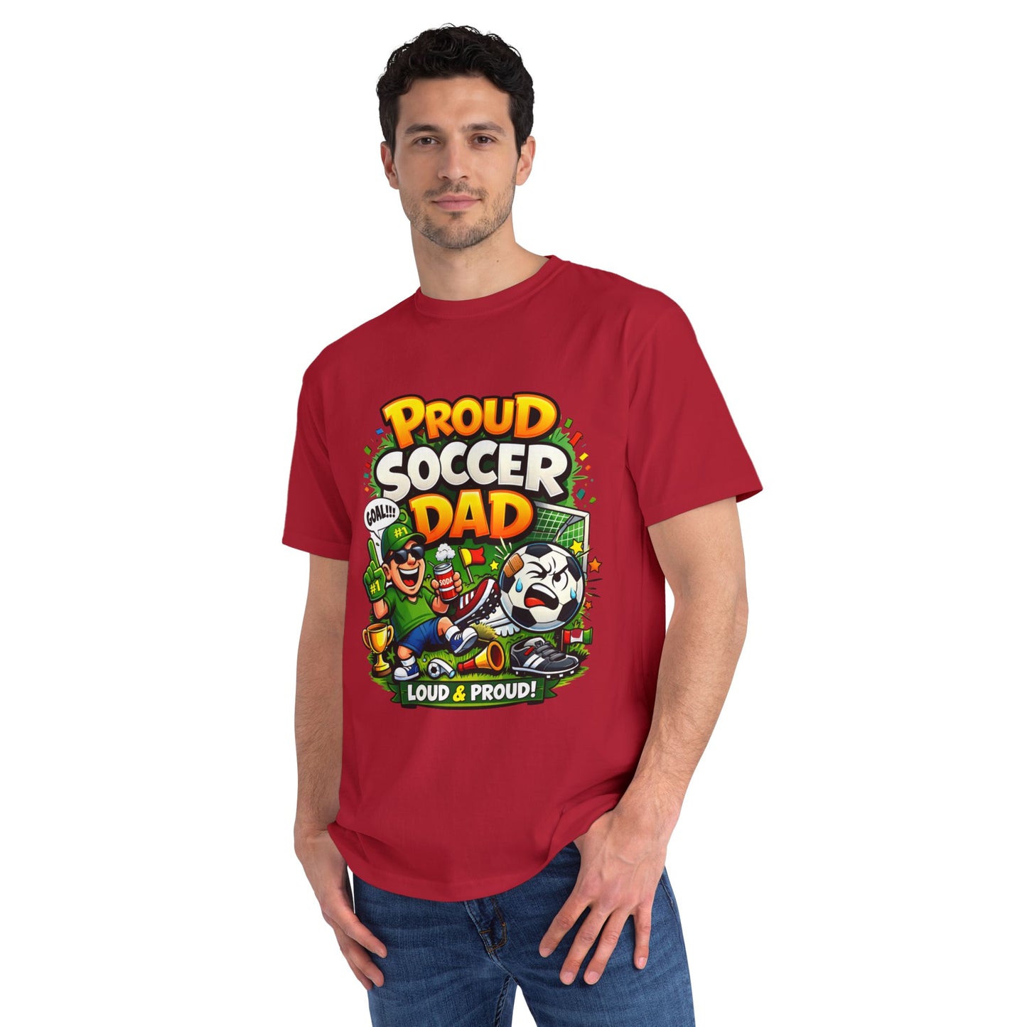 Proud Soccer Dad T-Shirt — Loud & Proud Dad Soccer Gift