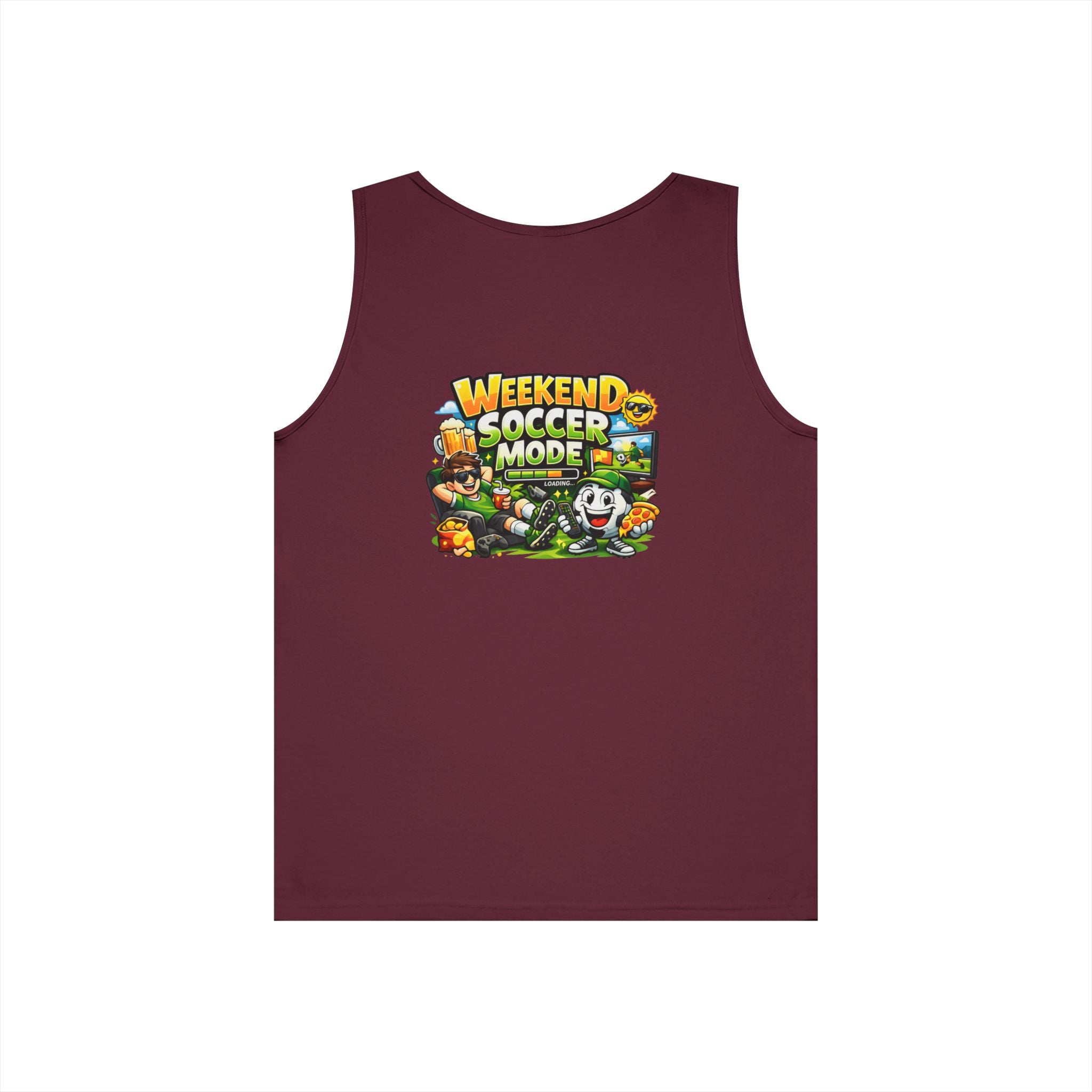 Weekend Soccer Mode Funny Tank Top