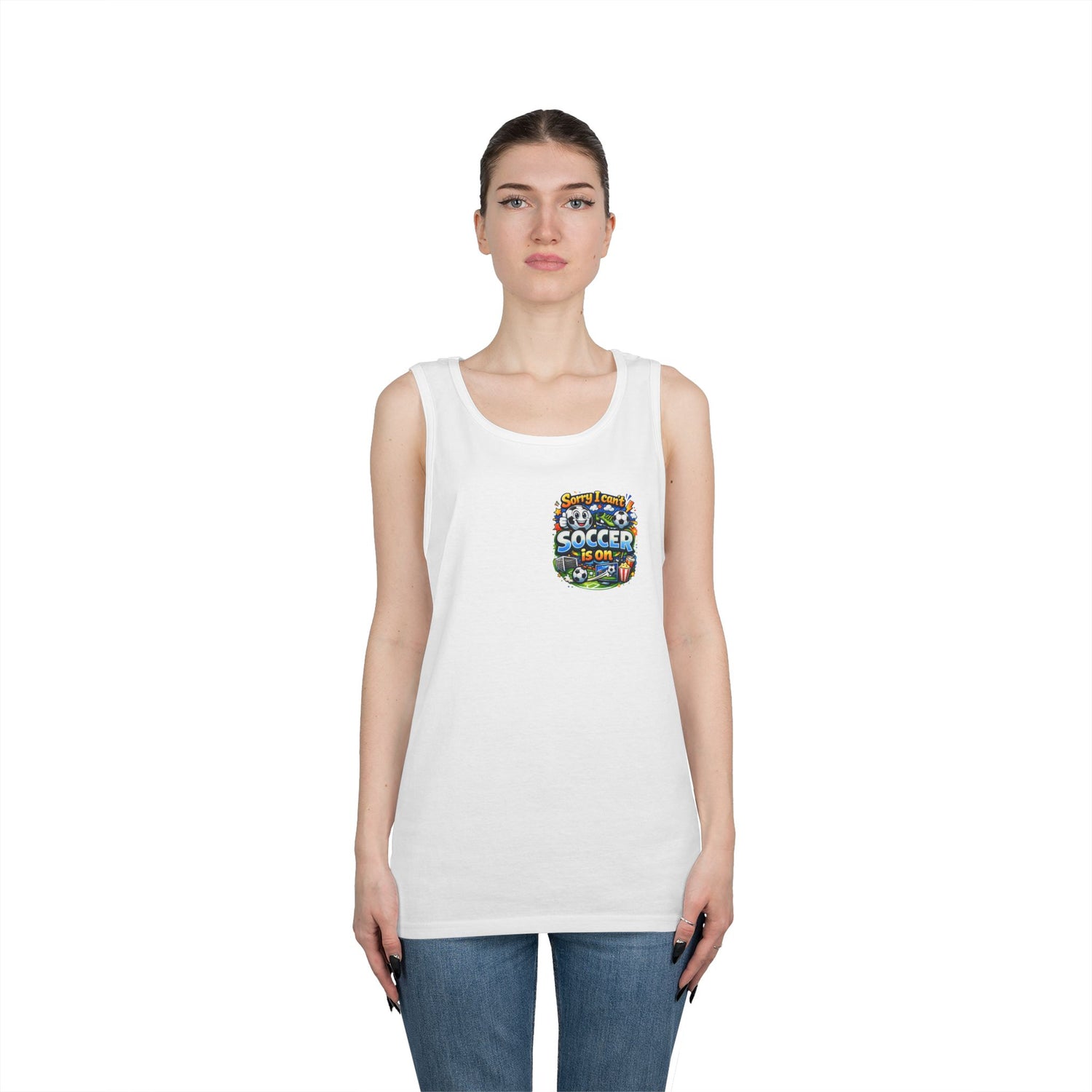 Sorry I Cant Soccer Is On Funny Tank Top