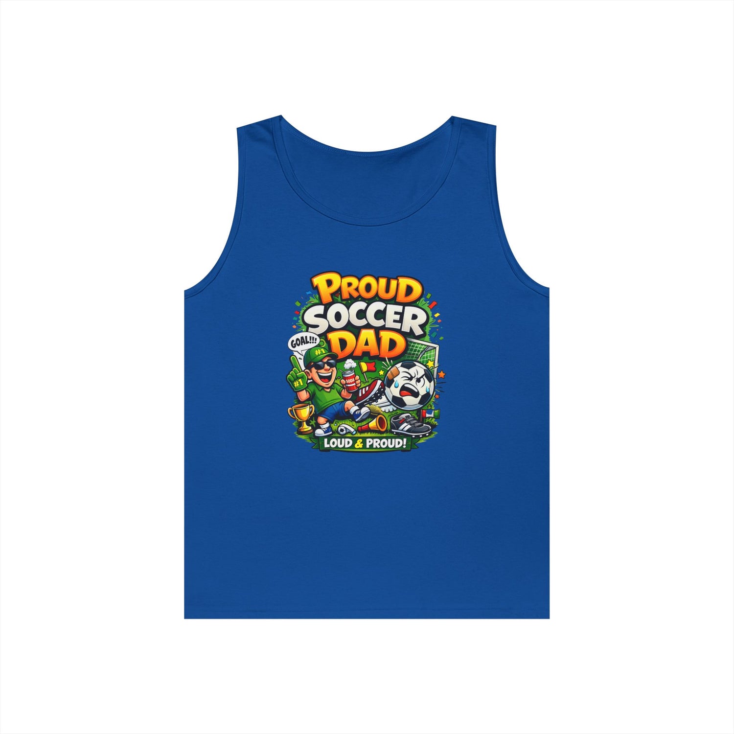Proud Soccer Dad Tank Top — Loud &amp; Proud Dad Soccer Shirt