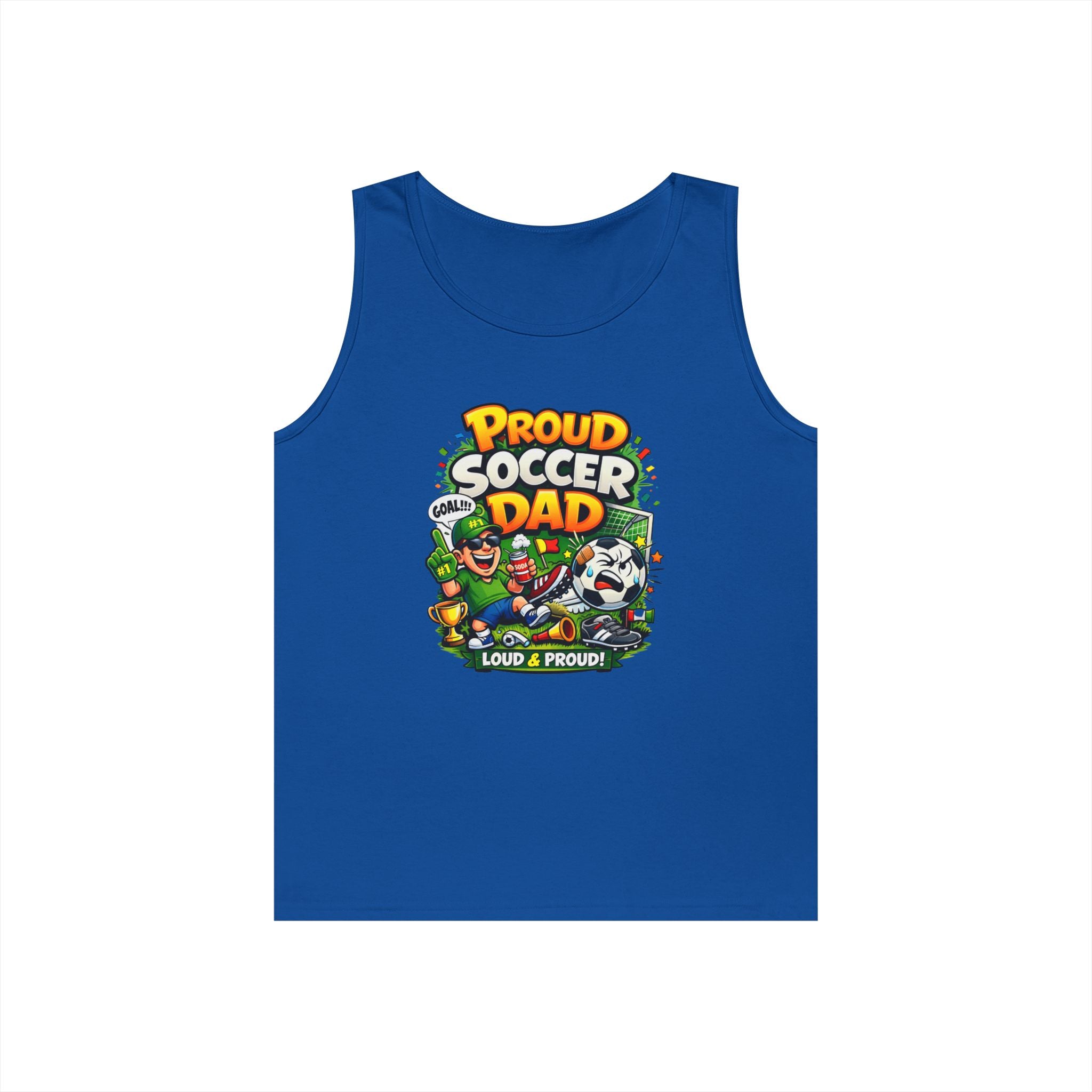 Proud Soccer Dad Tank Top — Loud &amp; Proud Dad Soccer Shirt