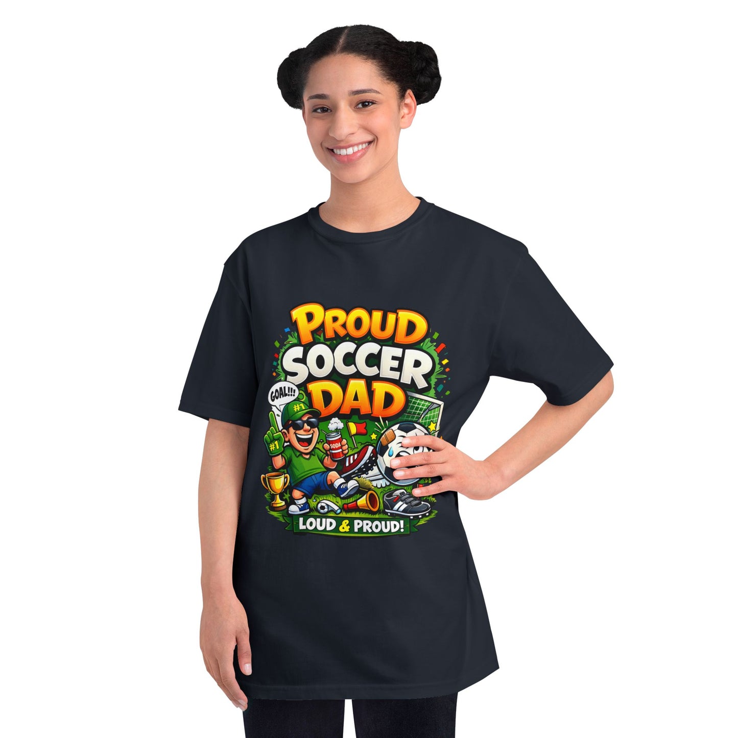 Proud Soccer Dad T-Shirt — Loud & Proud Dad Soccer Gift