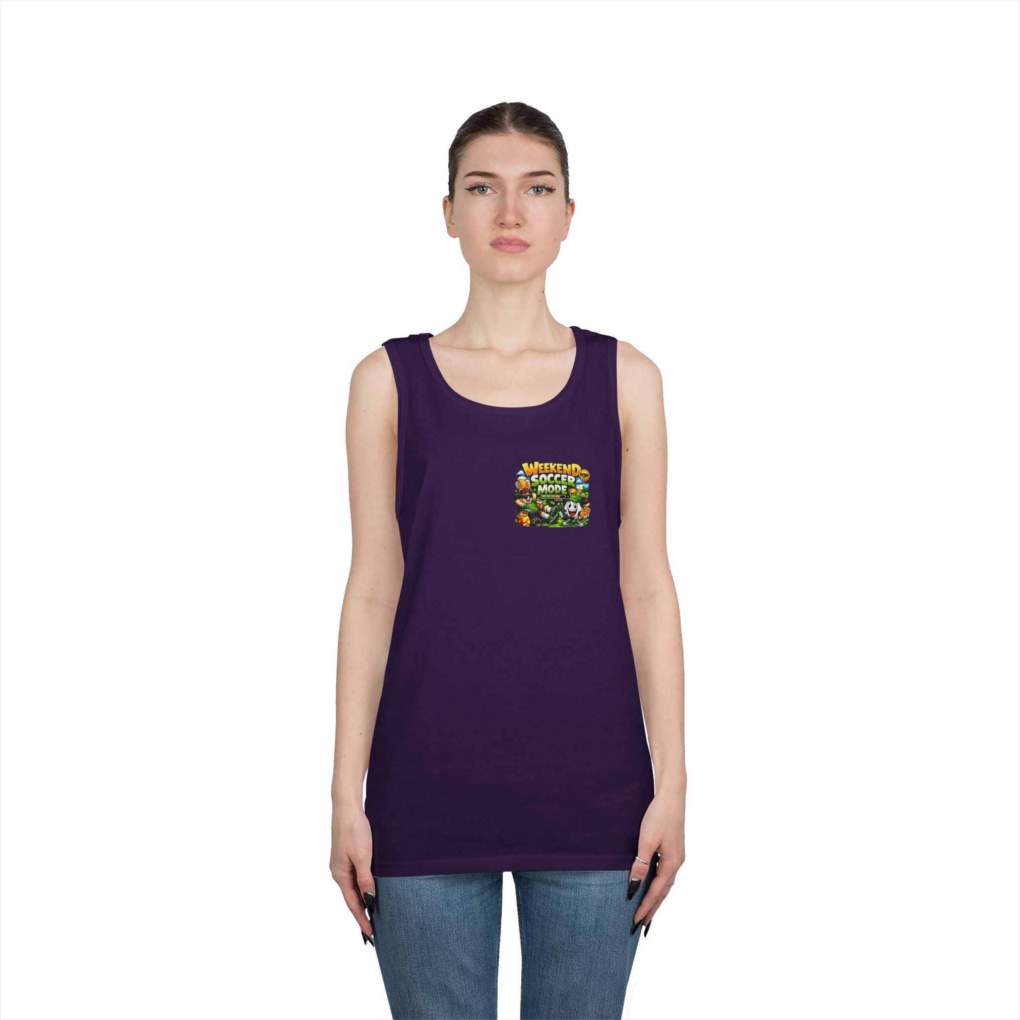 Weekend Soccer Mode Funny Tank Top