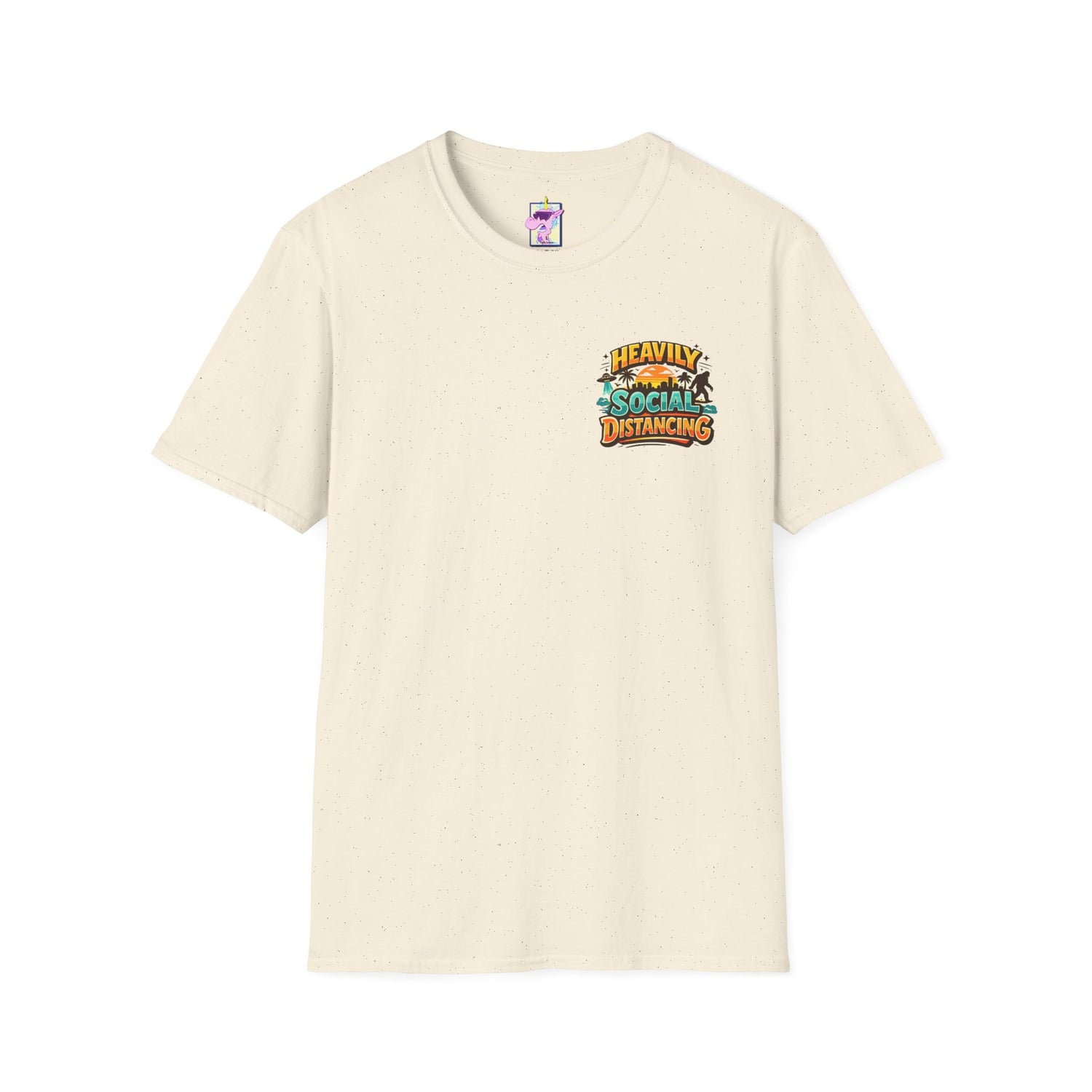 Heavily Socially Distancing Funny T-Shirt