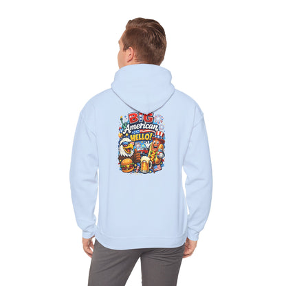 Big American Hello Funny Hoodie