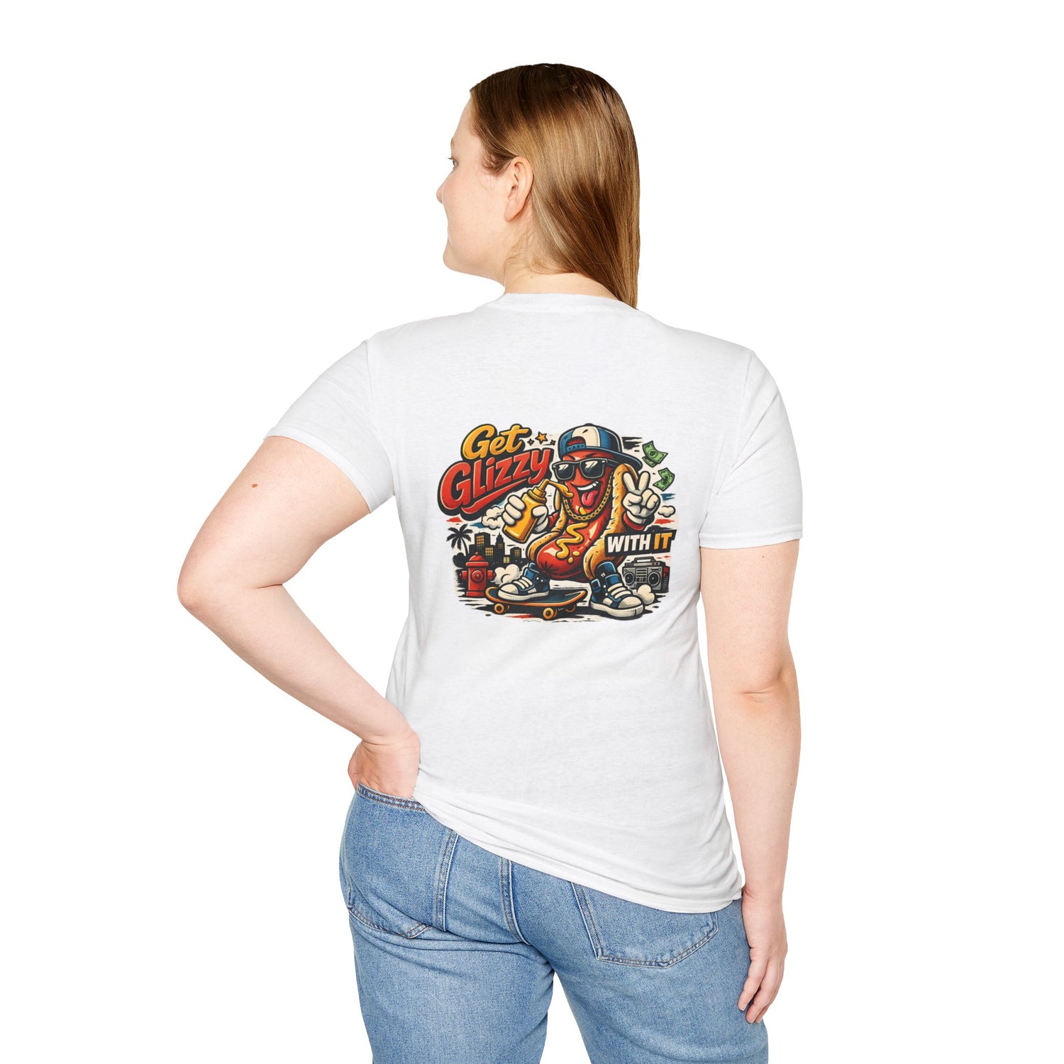 Get Glizzy With It Funny Hot Dog T-Shirt