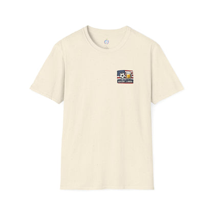Soccer and Beer T-Shirt — American Flag Soccer Ball &amp; Beer Graphic Tee