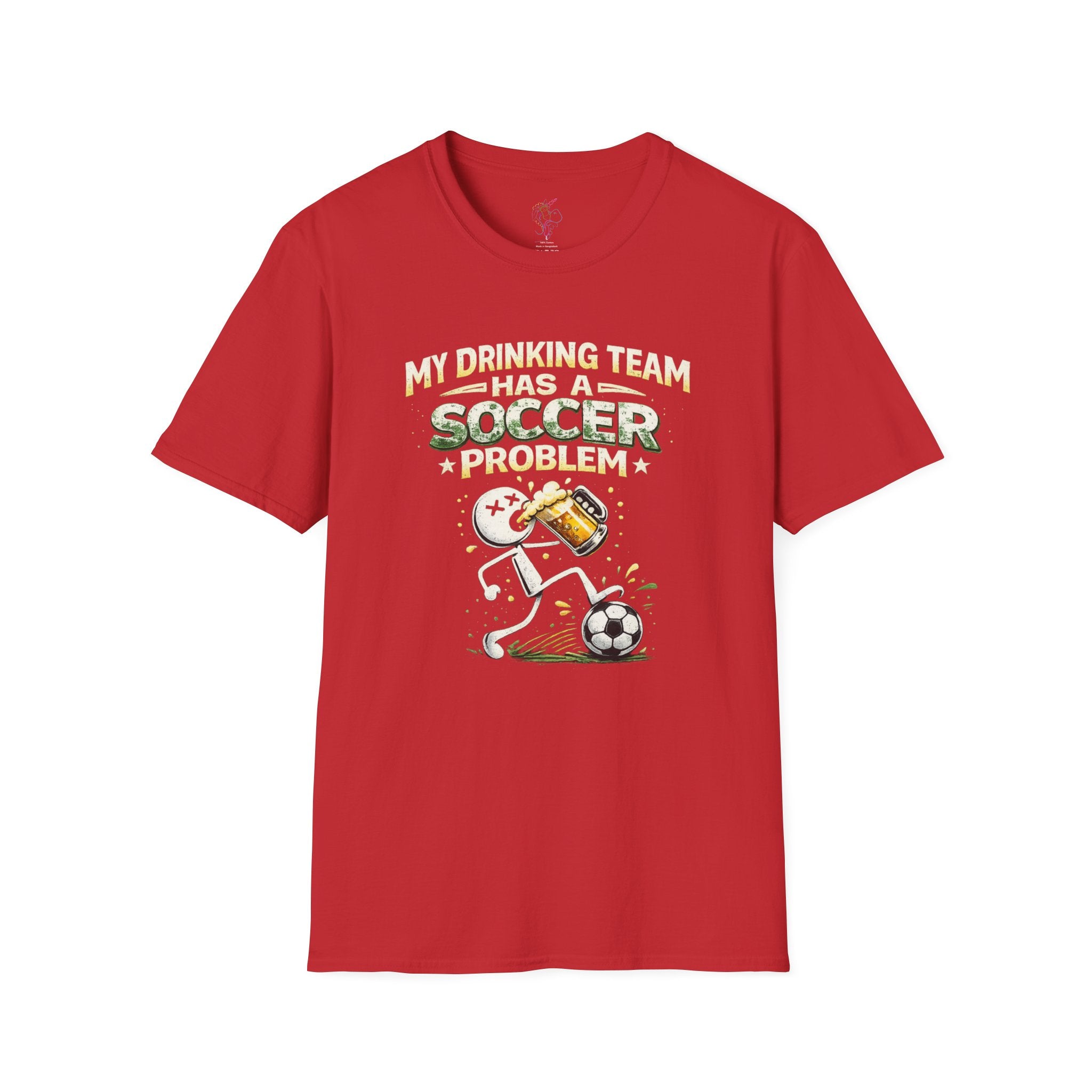 Soccer T-Shirt — "My Drinking Team Has a Soccer Problem" Funny Soccer Fan Tee