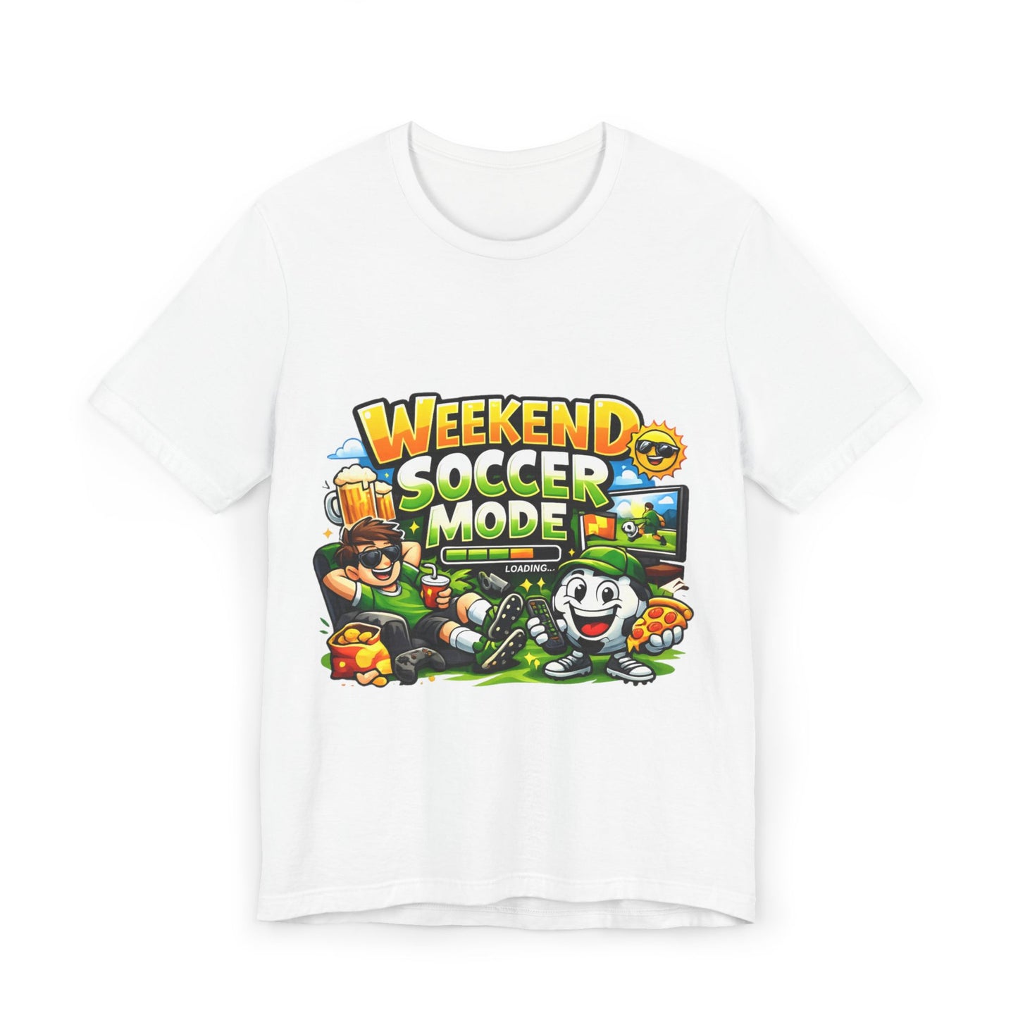 Soccer Beer Repeat Funny Soccer Drinking Shirt – Graphic Tee | Soccer Fan Gift