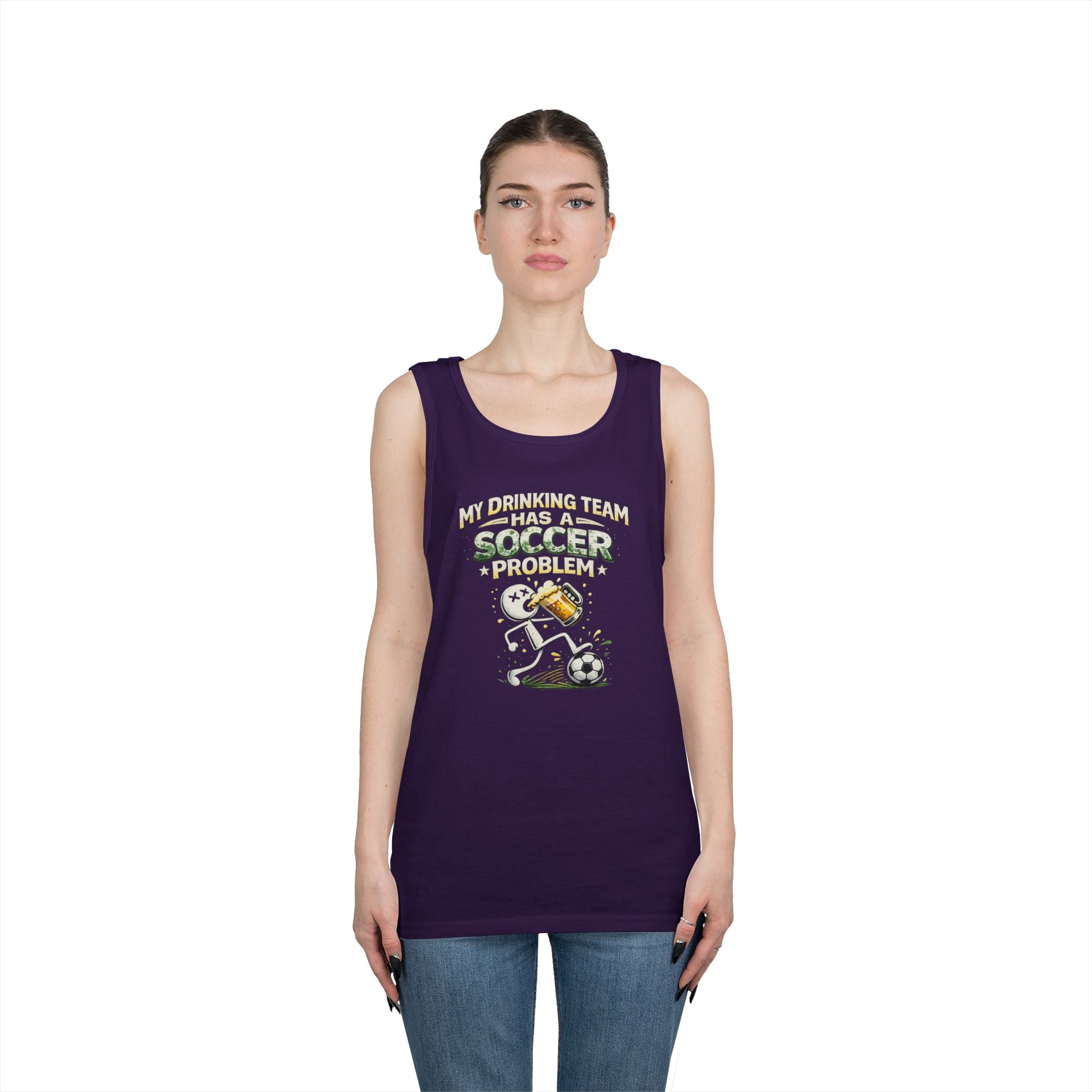Soccer Drinking Team Tank Top – "My Drinking Team Has a Soccer Problem"