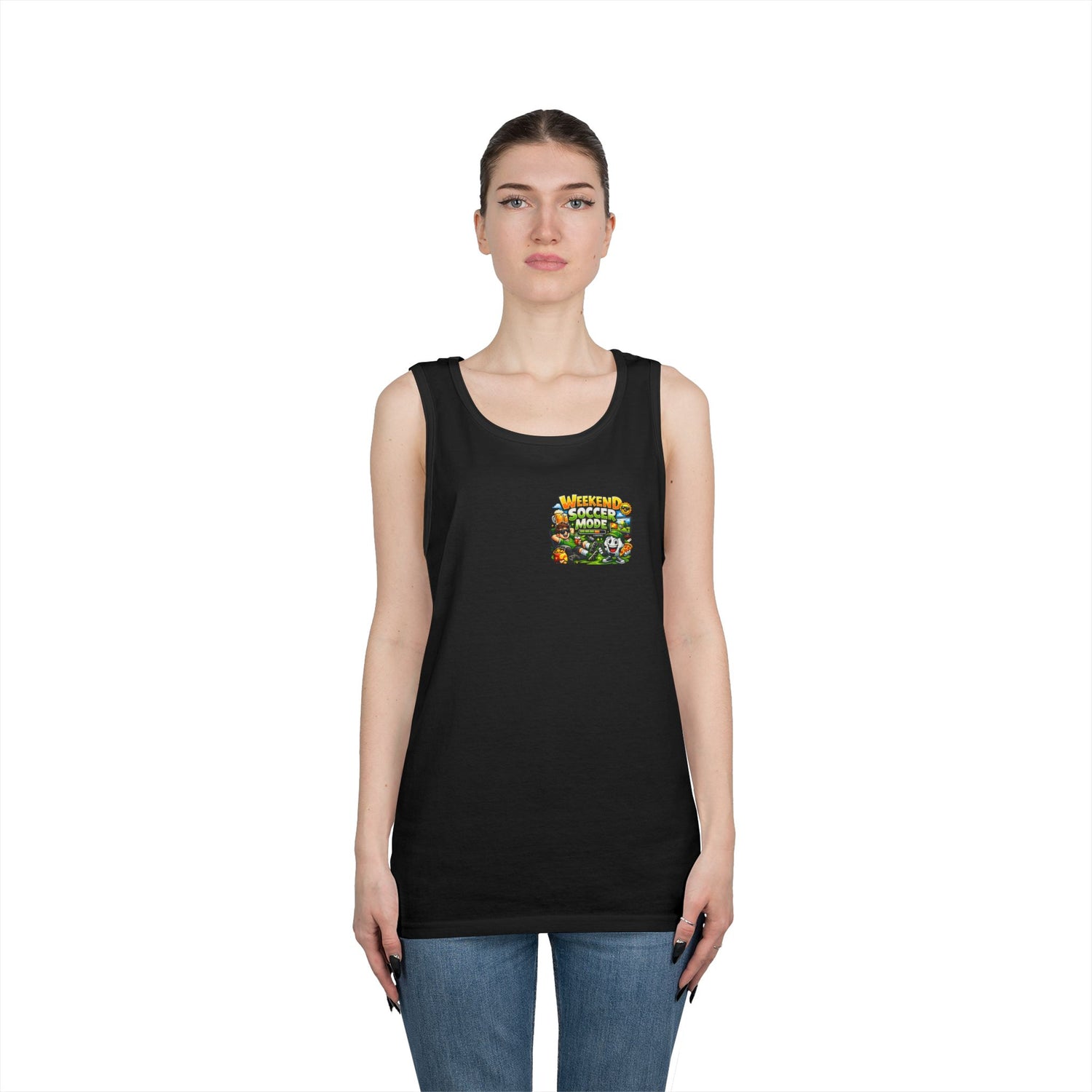 Weekend Soccer Mode Funny Tank Top