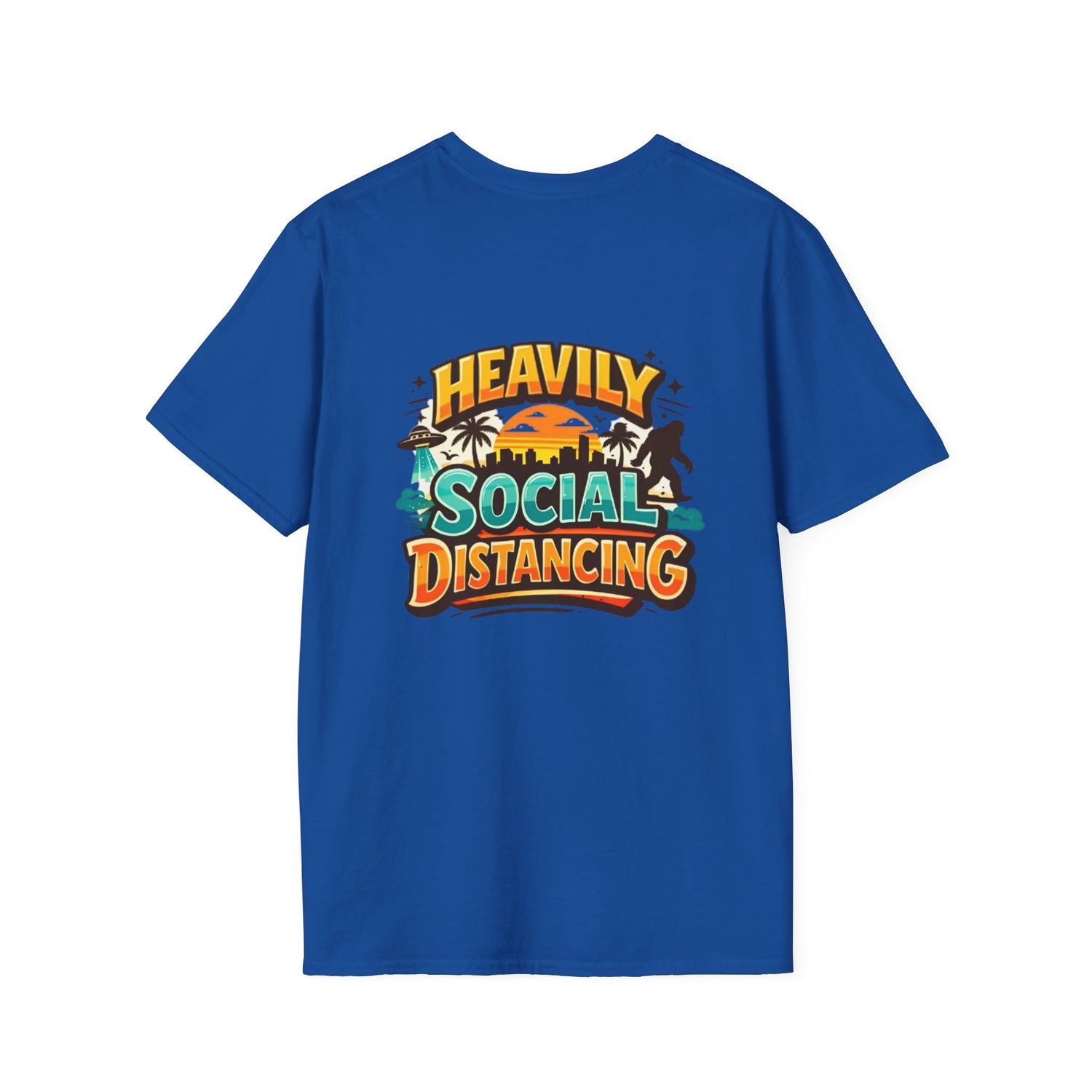 Heavily Socially Distancing Funny T-Shirt
