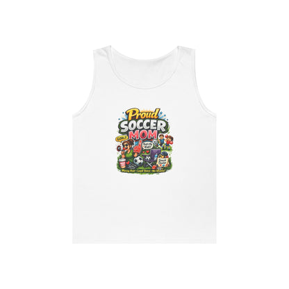 Proud Soccer Mom Dad Funny Tank Top