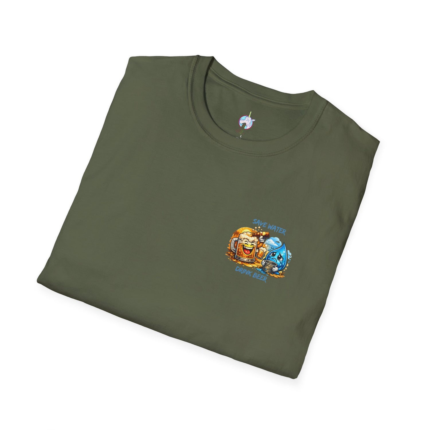 Save Water Drink Beer T-Shirt — Funny Beer &amp; Water Cartoon Tee
