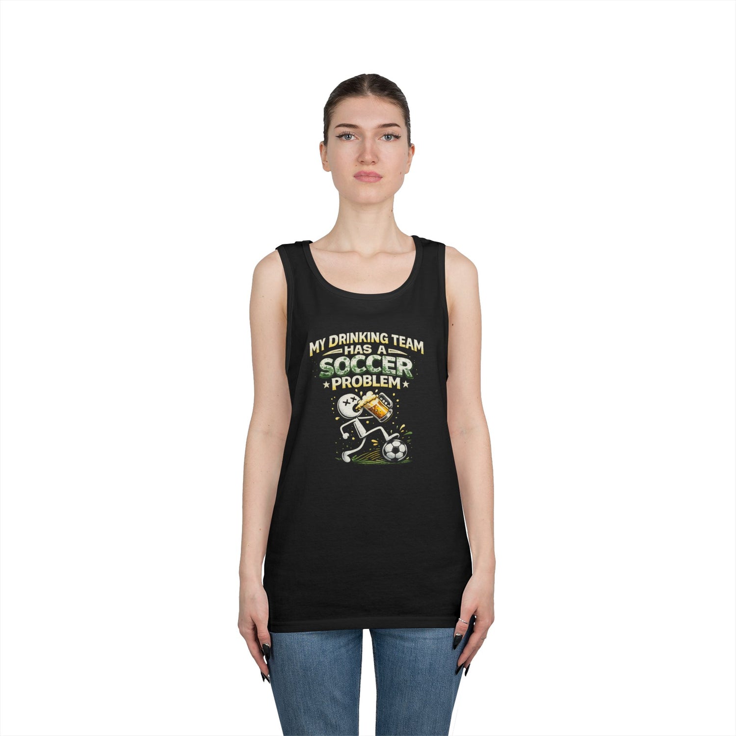 Soccer Drinking Team Tank Top – "My Drinking Team Has a Soccer Problem"