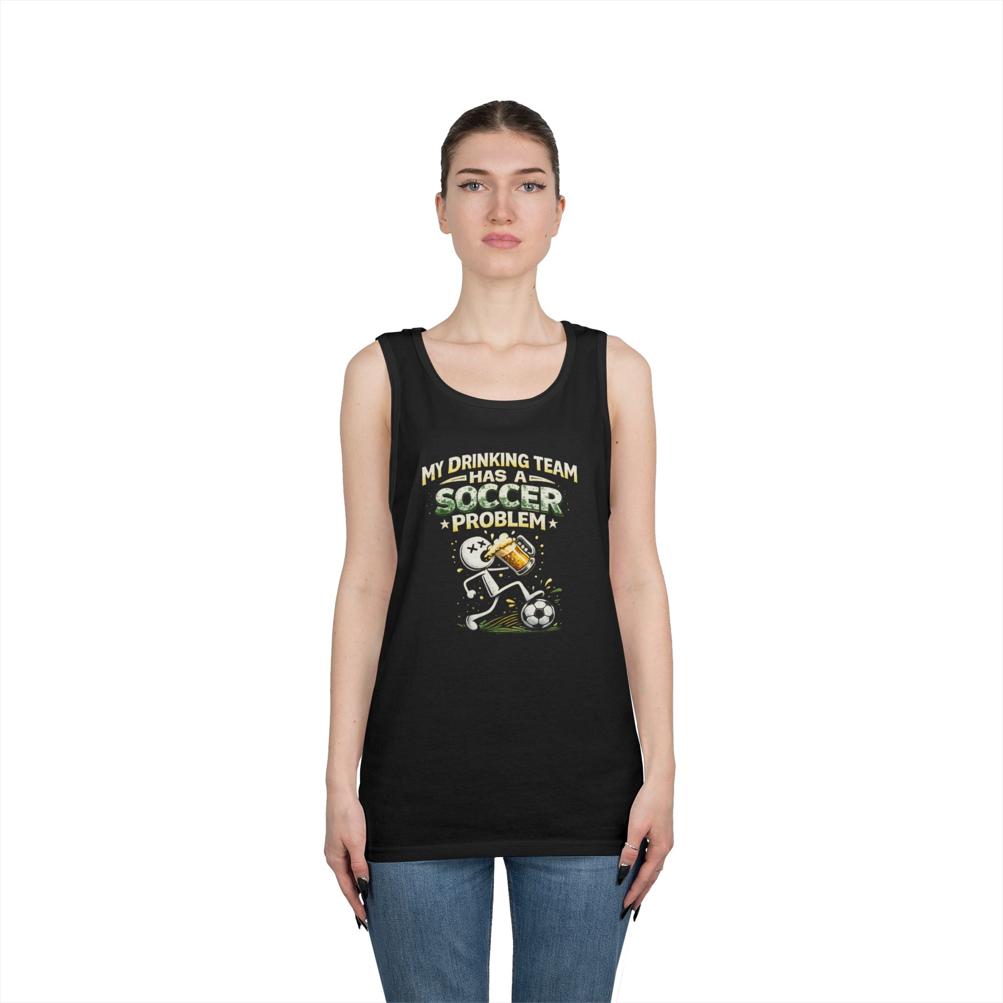 Soccer Drinking Team Tank Top – "My Drinking Team Has a Soccer Problem"