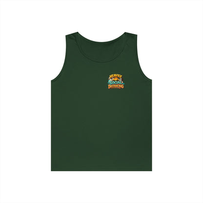 Heavily Socially Distancing Funny Tank Top