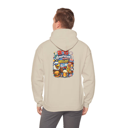 Big American Hello Funny Hoodie