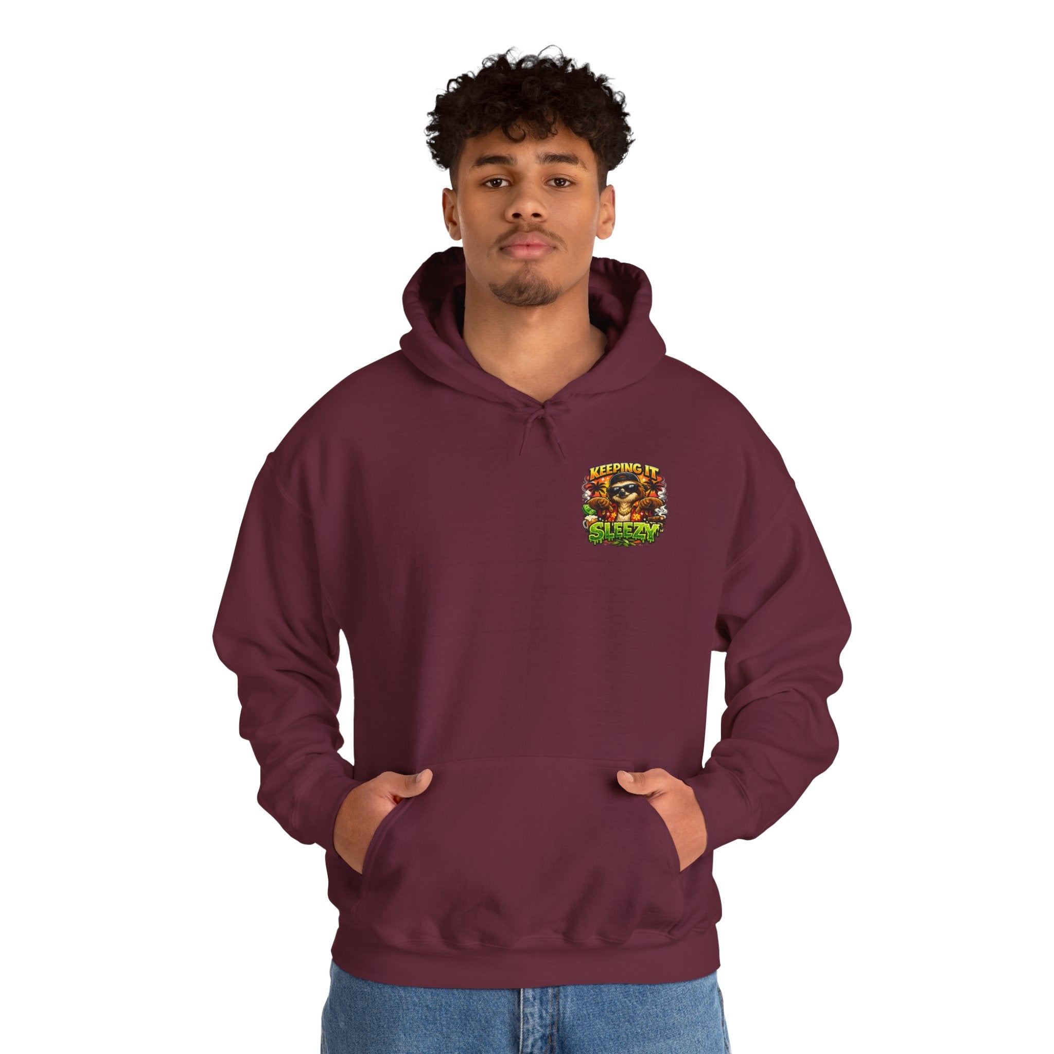Keeping It Sleazy Sloth Funny Hoodie