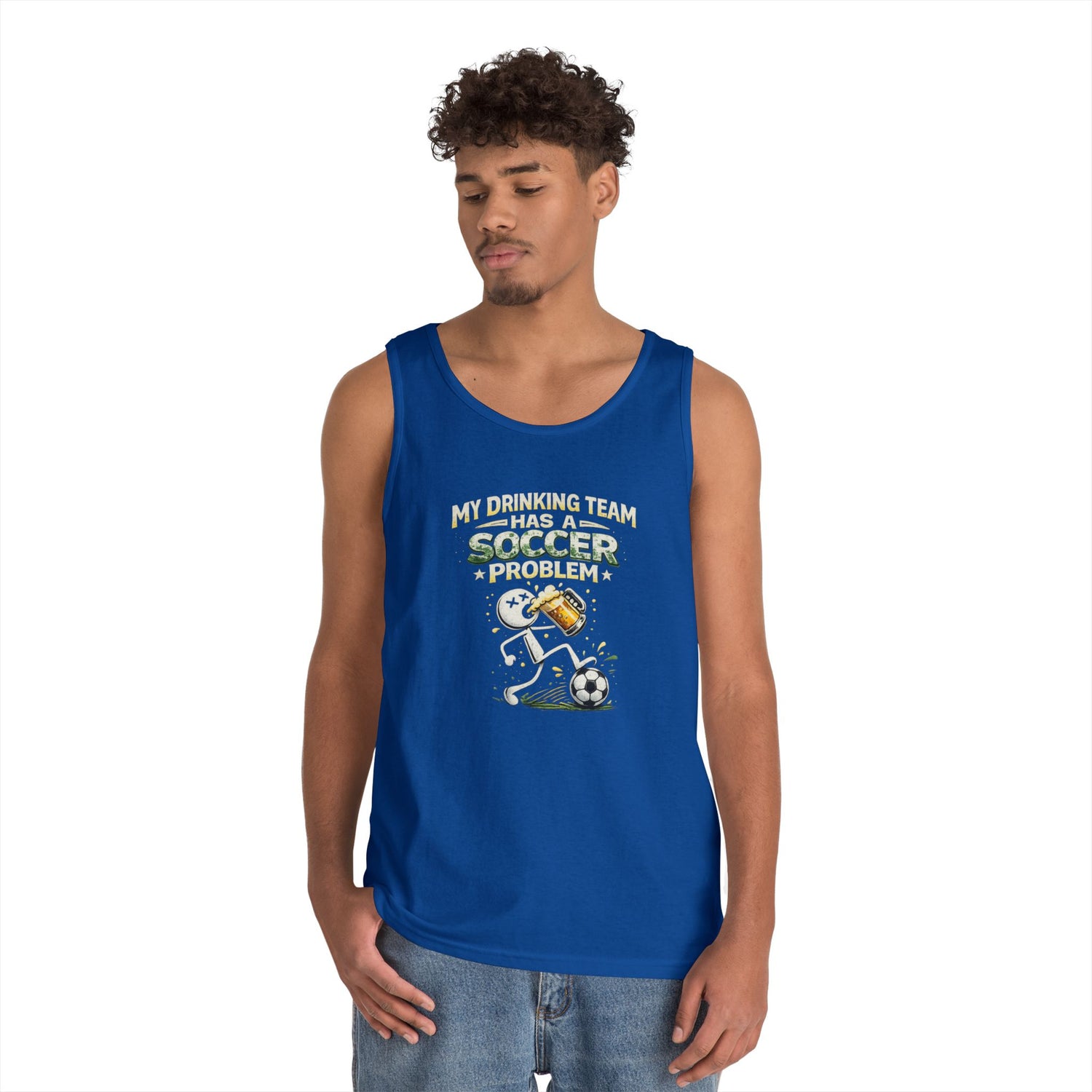 Soccer Drinking Team Tank Top – "My Drinking Team Has a Soccer Problem"