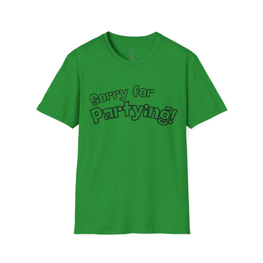 Sorry for Partying T-Shirt-Black