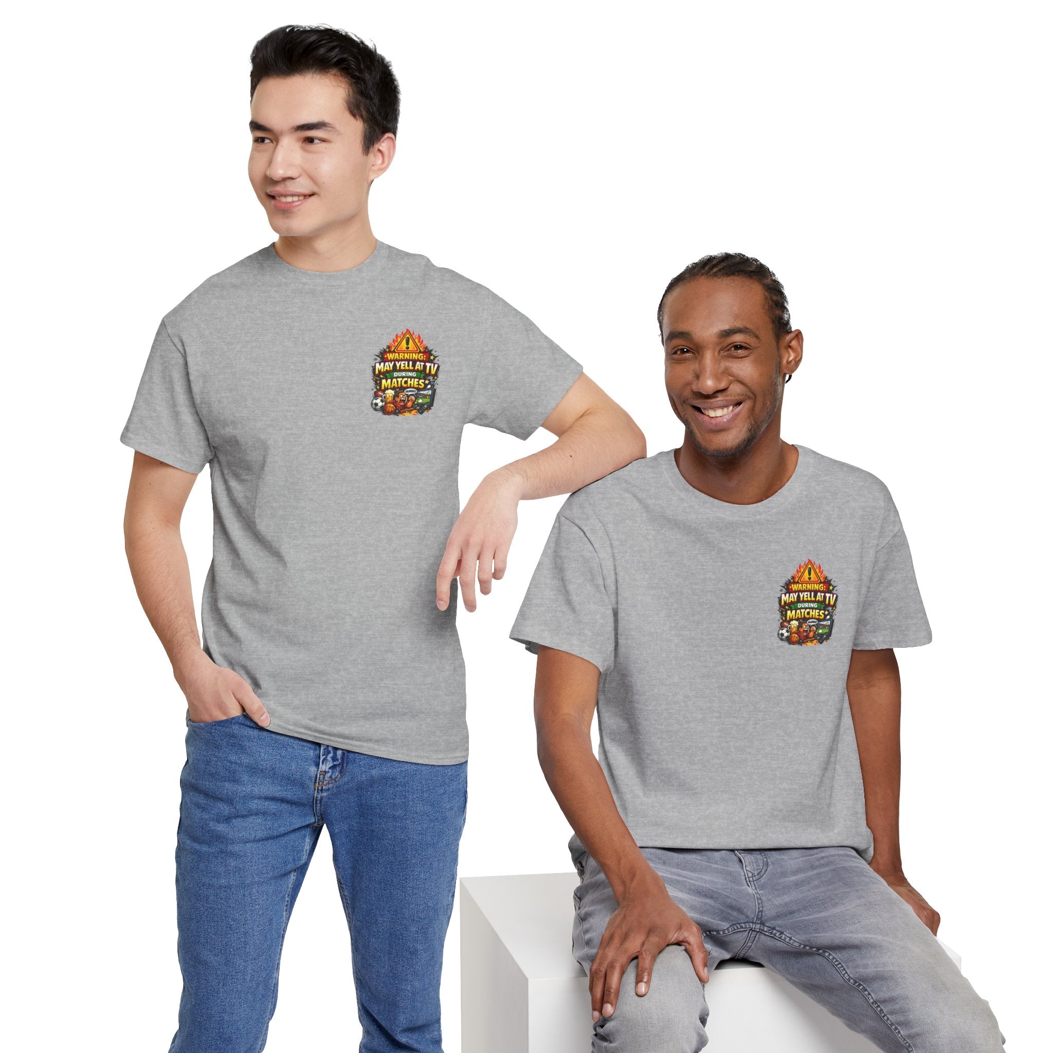 Warning May Yell At TV During Matches Funny T-Shirt