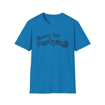 Sorry for Partying T-Shirt-Black
